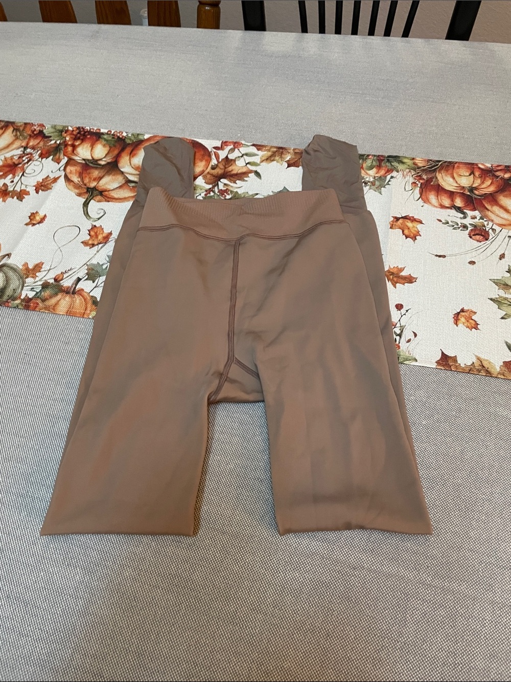 Fleece-Lined Tan Pantyhose, S